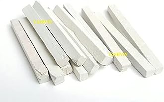 Yashvin® White Natural Earthy Slate Bar Natural Limestone Slate Chalk Pencil - Pack of 100 PCS (Saleti Chalk) || @RT74