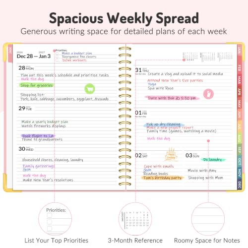 Forvencer Planner 2027-2028, 18 Month Calendar Planner, Jan 2027-June 2028 - Image 4
