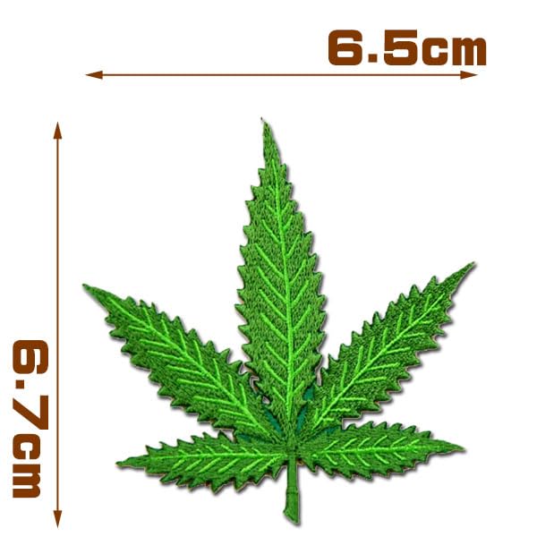 Amazon.co.jp: 刺繍 アイロンワッペン アップリケ パッチ【ハッパ 大麻