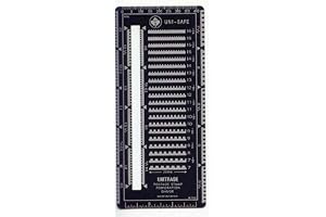 'Superior' Metal Perforation Gauge For Stamp Collectors by Uni-Safe