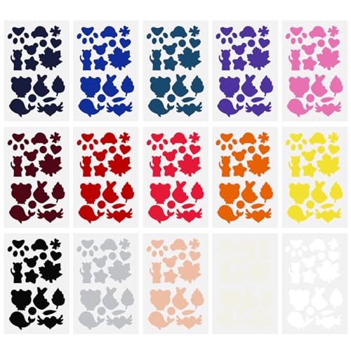 INNAL 15 Hojas Parches de Reparacion de Nylon Color Parches Autoadhesivo Parche Chaqueta Reparación de Nylon Parche de Reparación Autoadhesivo para Chaqueta de Plumón Tienda de Campaña Ropa DIY