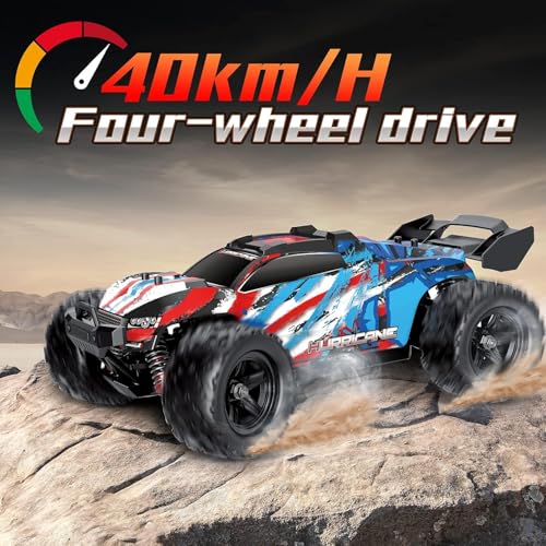 Image of RC Car, 1 /18 Scale 4WD 40Km /H High Speed Brushless Motor Rc Car, 2.4Ghz Remote Control Big Foot Off Road Monster Truck Electric Vehicle Toy for Adult Kids, Multicolor