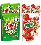 【Amazon.co.jp 限定】プリッツ 大袋 詰め合わせセット 2種×3袋 (サラダ味 トマト味) 江崎グリコ