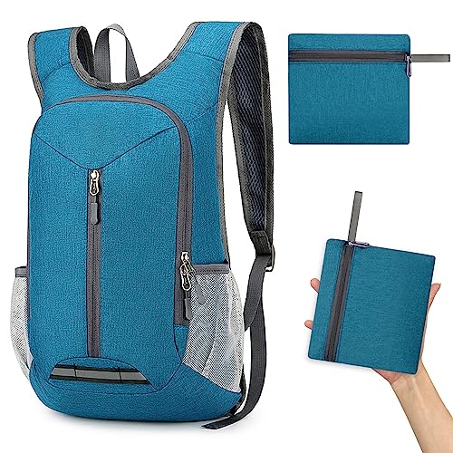 Corpower Mochila Plegable Ultraligera 10L, Mochila de Viaje Mochilas de Marcha, para Hombres Mujeres Impermeable Mochila para Escalar Camping Ciclismo Bicicleta de Viaje de Negocios (Verde)
