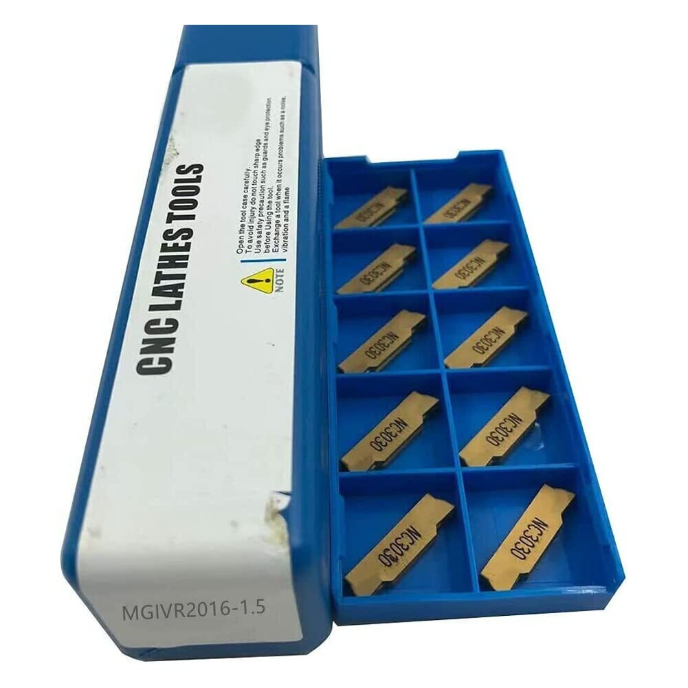 Portautensili MGEHR1010-1.5 Per Tornio + 10 Inserti MGMN150 - Kit Scanalatura