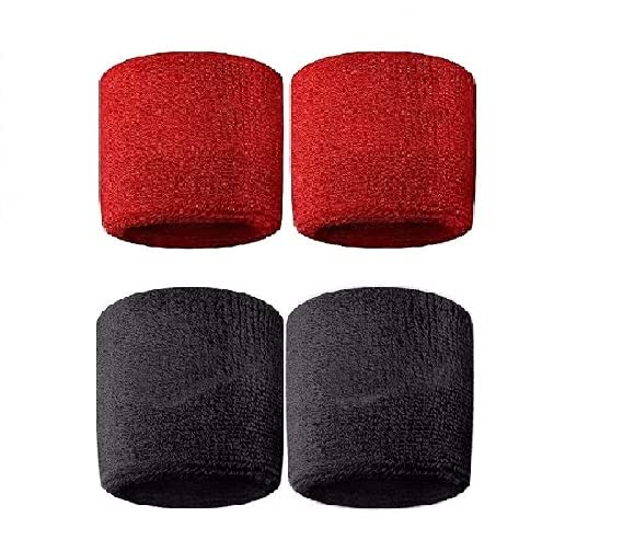 Spanco 2 Pair Cotton Material Wristband for All Sports ,Gym ,Workout ,Yoga & Fitness (B083VVGGR6) Amazon Price History, Amazon Price Tracker
