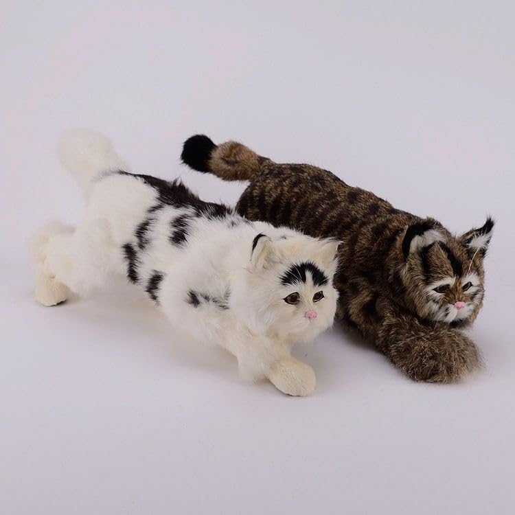 16,5" Realistyczna figurka, model Prowling, realistyczna statua(White)