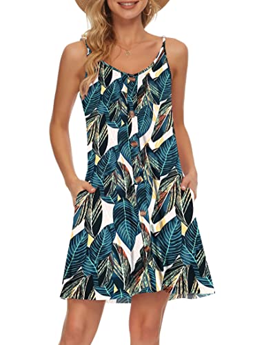 Robe d'été bretelles amples avec poches pour un look de plage sans effort
