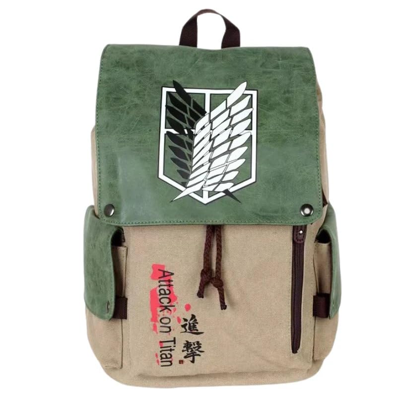 Image of Anime Inspired Backpack for Boys & Girls | Stylish Printed Casual School & College Bag | Canvas Laptop Backpack