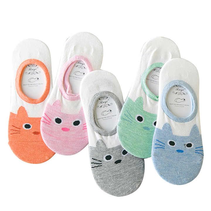 Cotton Socks for Womens, No Show Ankle Socks Low Cut Invisible Non Slip No Show Liner Socks Multipack Casual Booties for Sneaker Loafers and Boat Shoes - 5 pair, Multi Color.-image-37