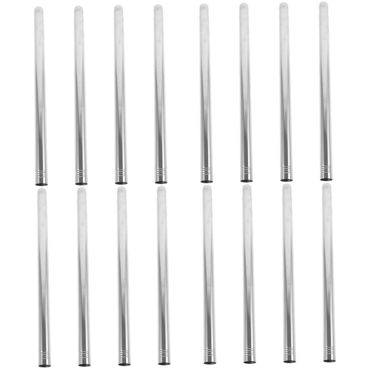 Alipis 4 Ensembles Manche À Balai en Acier Inoxydable Poteau De Vadrouille Domestique Tige De Remplacement De Vadrouille Remplacement du Poteau De Vadrouille Silver 4 Pièces * 4