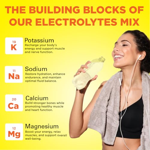 Image of Keto Vitals Electrolytes Powder - Sugar Free Keto Electrolytes Powder with Potassium, Magnesium, Sodium, & Calcium - No Sugar Electrolyte Drink Mix & Hydration Powder, 60 Servings, Pineapple Coconut