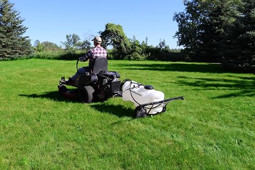 25 Gallon Pull-Behind Trailer Broadcast Sprayer - 1.1GPM, 7' Swath