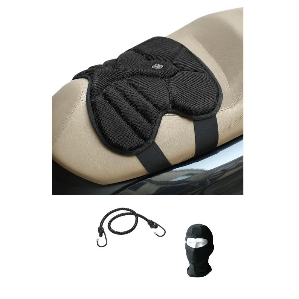 COMPATIBILE CON PIAGGIO BEVERLY 300 HPE CUSCINO PER SELLA SCOOTER COPRISELLA TUCANO URBANO 326-N1 IN RETE AERO 3D NERO COOL FRESH 30X43CM SPESSORE 2CM RENDE FRESCA LA SEDUTA