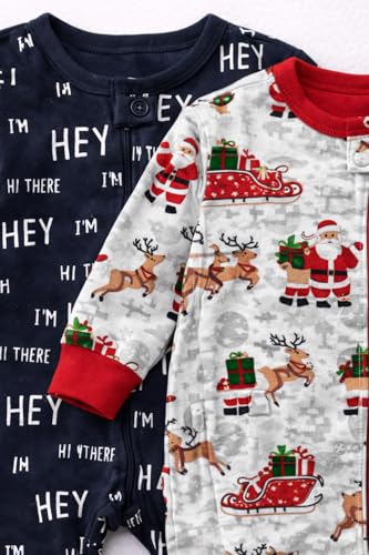 Image of TuddyBuddy 100% Cotton Multi Color Zipper Romper Sleepsuit /Romper /Jumpsuit for Baby Boy & Baby Girl