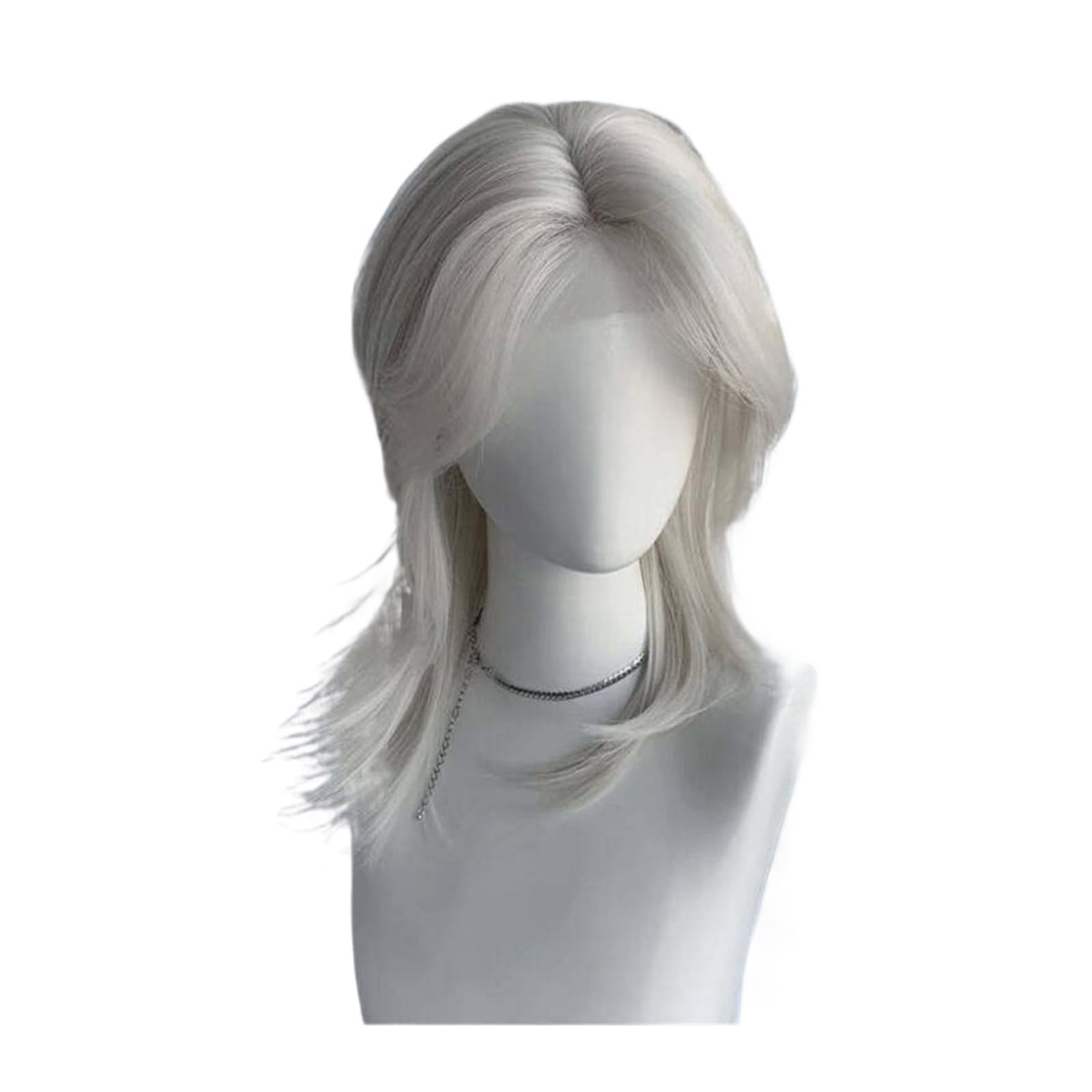 XUJUAN-0227 Women Wig Short Hair Wig, Women's Layered Bangs Can Be Divided Into Daily Headbands(Gold)