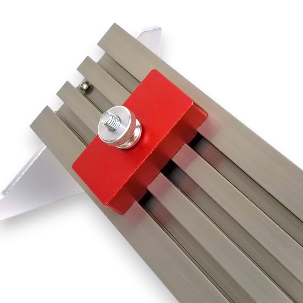 Schlitten zum Schneiden und Fräsen von Eckverbindungen für Flachdübel.