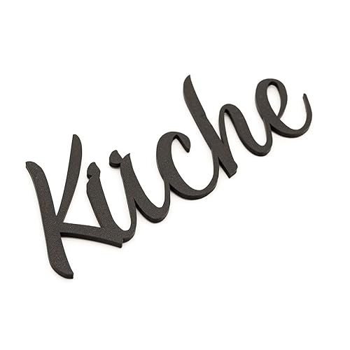 Küche Türschild Küchen Schriftzüge Zimmer Selbstklebend Schwarz - Schwarz - Küche