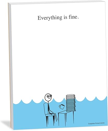 Miniatura 2 de Funny novedad paquete de notas (4 artículos) Everything is Fine, This is my life Now, I have no idea what I'm doing, and I'm not even trying anymore