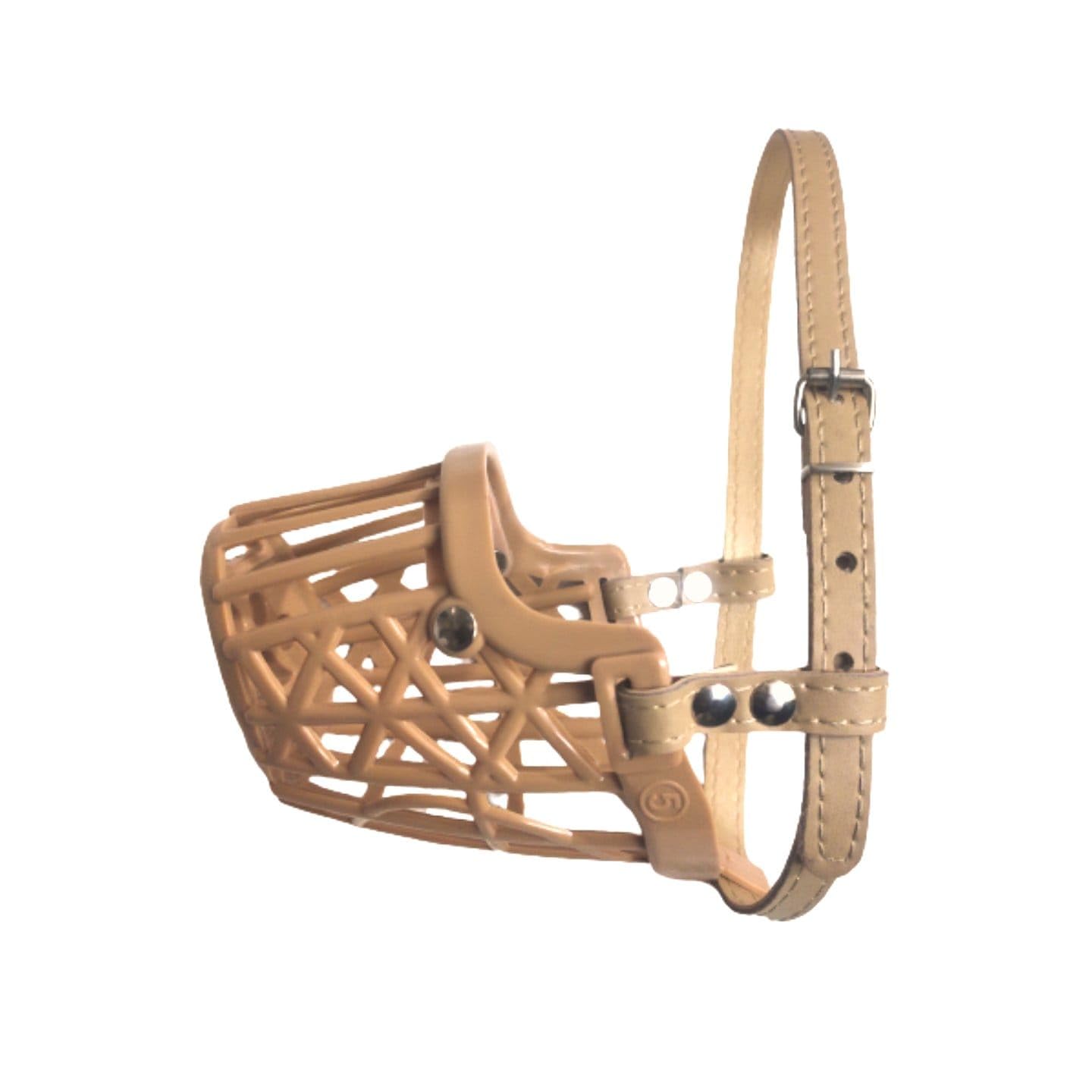 SBT Pet Muzzle for Anti Biting Dog - Adjustable Pet Safety Strap Plastic Muzzle Cum Mouth Cover Beige L 5no (B0CMV1MKHW) Amazon Price History, Amazon Price Tracker