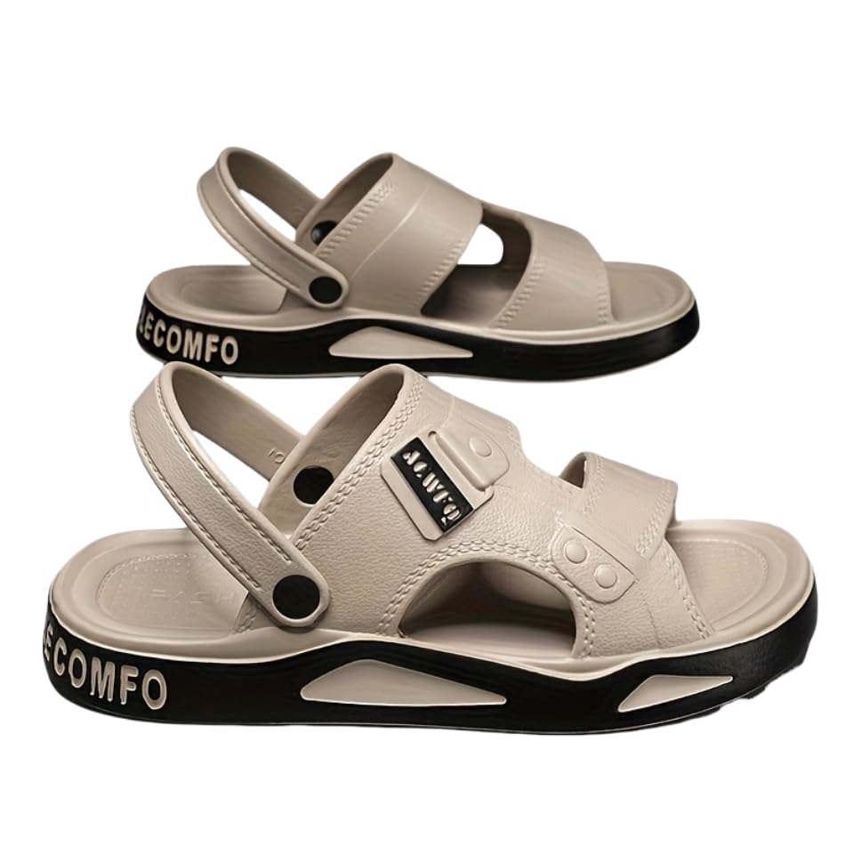 Men's Summer Sandals Slides - Breathable, Non-Slip EVA Sandals for Beach & Indoor Comfort Casual Style