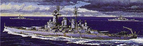 Aoshima U.S. Navy Battleship Washington Model Kit
