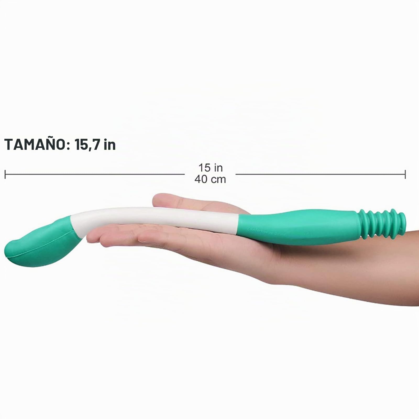 Juego de herramientas para limpiar el inodoro, limpiador de glúteos con mango largo, cepillo de bañera antideslizante con mango curvo y cepillo curvado para personas con sobrepeso, ancianos y