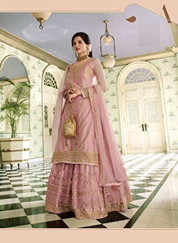 Delisa New Indian/Pakistani Eid Special Party/Ethnic wear Georgette Straight Ghagra Style Salwar for Womens NEW 002