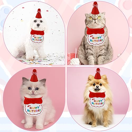 Miniatura 7 de Amaxiu Gorro De Cumpleaños Para Perros Y Gatos Pequeños - Bandana Y Accesorios De Fiesta Para Mascotas - Bordado Para Cachorros, Gatitos, Niñas Y Niños - Navidad