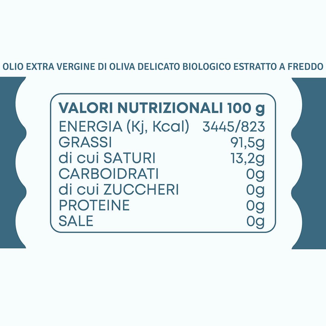 Dolce Fiore Bio – Olio extravergine di oliva biologico 5L Bag-in-Box | 100% Italiano, Fruttato Delicato, Estratto a Freddo