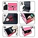 car organizers and storage for SUV,trunk organizer for sedan, leather foldable sleek box with lid,collapsible cargo bins, tool accessories containers,Pink women (12.99 inch)