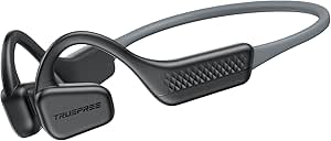 truefree Open Ear Headphones F1 Wireless Bluetooth 5.3 Air Conduction Headphones 11H Playtime HiFi Stereo Headset with Headband Lightweight Earphones for Workout Running Cycling Climbing Driving asin的图片