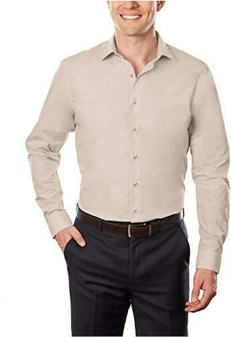 Unlisted Men's Slim Fit Solid Dress Shirt - Amazon Exclusive