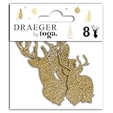 TOGA Schnittform, Gold, 4,5 bis 8 cm, 5-teiliges Set