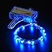 AW Ultra Bright 20pcs LED Bike Wheel Rim Light String 1-Pack Auto Open and Close Bicycle Wheel Spoke Light Blue
