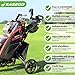 EASEGO Golf Push Cart 3 Wheel : Golf Bag Cart Foldable with Phone Holder/Cup/Umbrella Holder Compact Golf Pull Carts Quick Fold Golf Caddy Push Carts with Large Wheelbase for Different Terrain(Black)