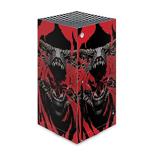 Autocollant Xbox Series X Game of Thrones - Skin vinyle console de jeux Dracarys