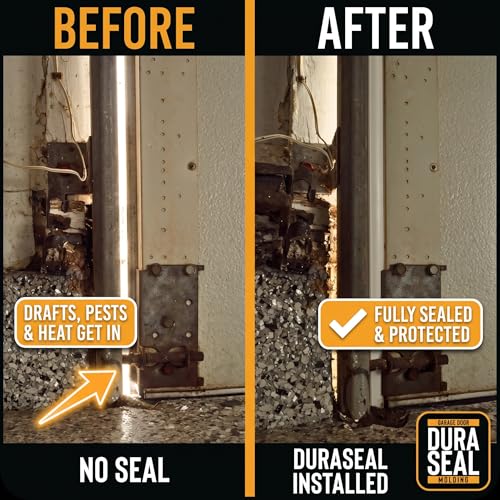 DuraSeal Garage Door Weather Stripping Kit, White 25 ft - Side & Top Seal, Flexible & Ships Coiled - Durable PVC, Nails Included - Made in USA by DuraSeal - Image 3
