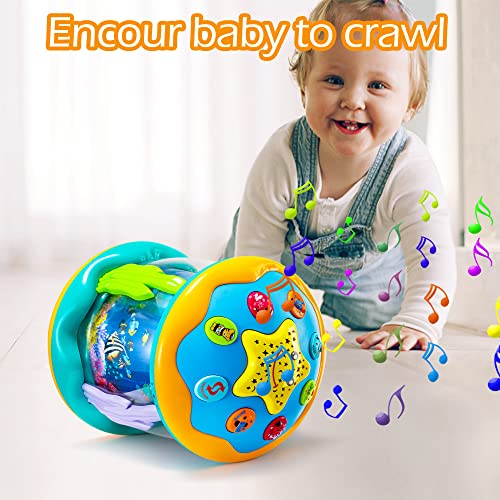 Koyiwa Baby Toys 6 To 12 Months Musical Light Up Tummy Time Infant Toys 3-6 7 8 9 12-18 Months Crawling Toys Ocean Rotating Projector Baby Gifts For 1 2 3 Year Old Boy Girl Birthday Toddlers Kids thumb #3