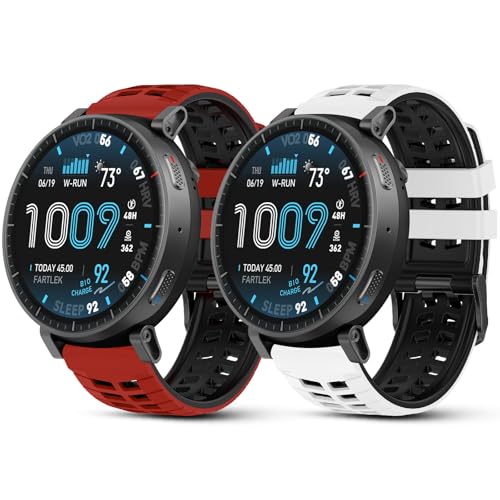WindRen 2 Piezas Correas Compatible con Redmi Watch 5 Active/5 Lite/Amazfit Balance/Balance 2, Correa de Repuesto Silicona para Amazfit Active Max/Amazfit Cheetah/Cheetah Pro, Deportiva, Impermeable