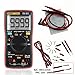 Produktbild 4EVERHOPE AN8009 Automatische Reichweite Handheld Digital Multimeter Testen Sie AC/DC Spannung, DC Strom, Widerstand, Kontinuität, Dioden, Transistor für Auto, Elektrotechnik rot