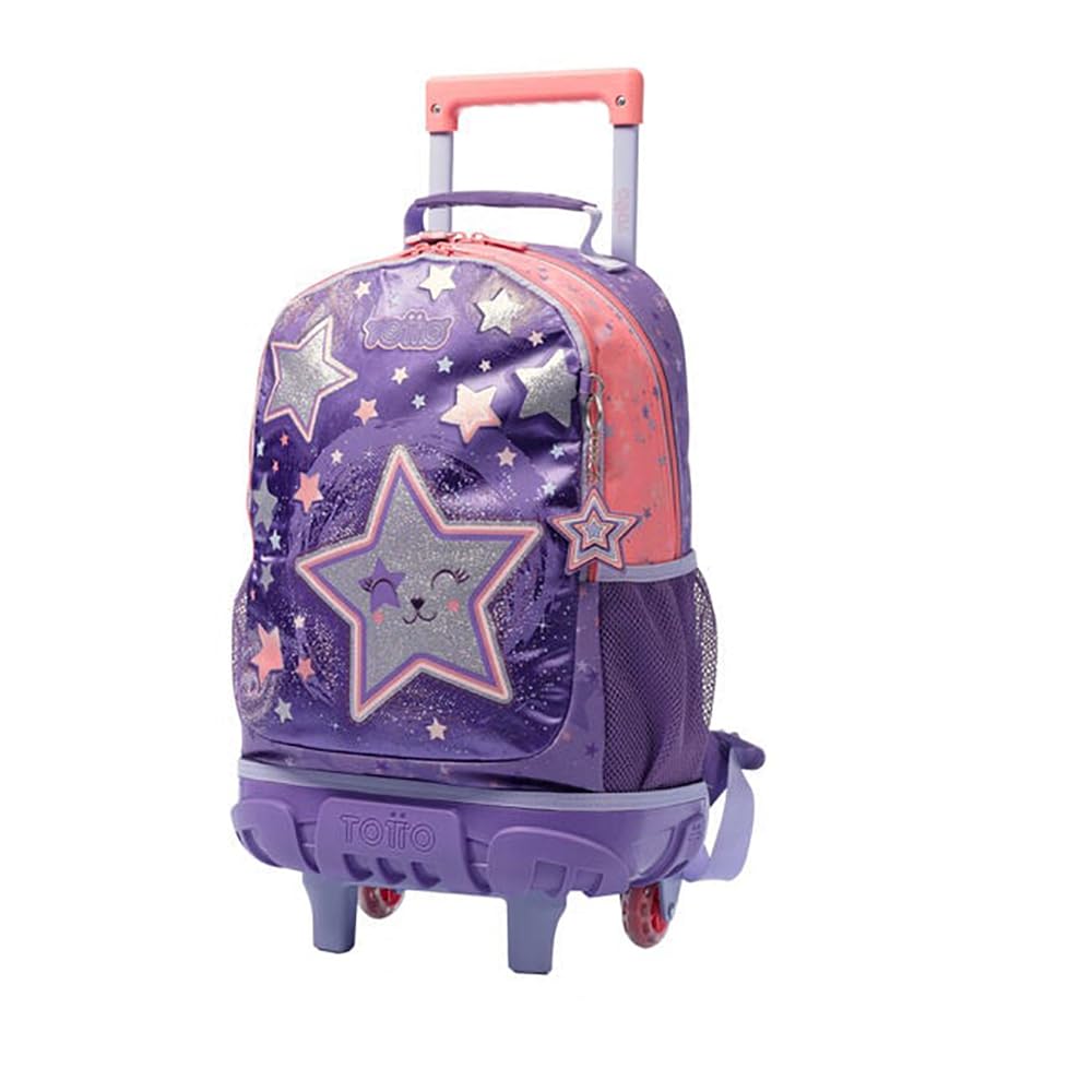 TOTTO MJ03STC005-2410-4Q8M, Mochila Unisex niños, Morado, Mediano
