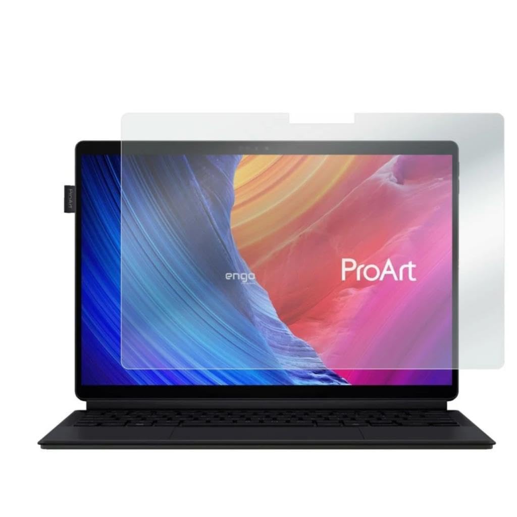 Engo Asus Proart Px13 13.3 İnç İle Uyumlu Mat Ekran Koruyucu Notebook, Yansıma Ve Parlama Önleyici Parmak İzi Bırakmayan Laptop Koruma, 9h Temperli Kırılmaz Esnek Nano Cam 16:10