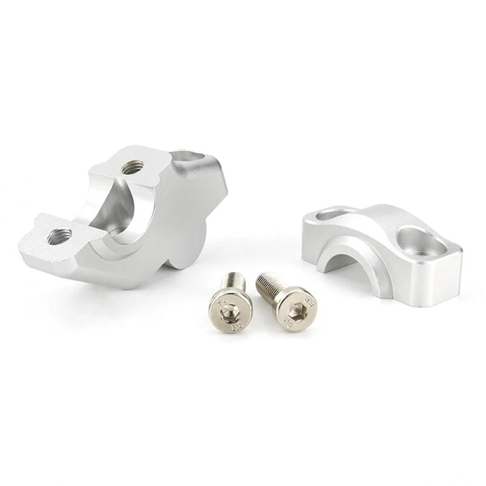 Elevadores Manillar Motocicleta para ST1100 ST 1100 ST-1100 Manillar Motocicleta CNC Aluminio Elevador Manillar Desplazado 22 Mm Y 7/8" con Movimiento hacia Atrás Alzas Manillar Moto(Matte Silver)