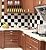 Livelynine Checkered Black and White Vinyl Flooring Roll 15.8x78.8 in Waterproof Peel and Stick Floor Tile for Bedroom Kitchen Backsplash Bathroom Floor Covering Peel and Stick Flooring Stickers