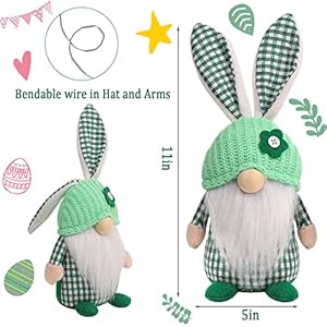 Easter Gnomes Decorations, 2 Pcs Plush Easter Bunny Handmade Swedish Tomte Elf Stuffed Doll Rabbit Gifts Cute Easter Faceless Dwarf Bunny Household Ornaments, Home Decor Easter Gnomes Decorations 2 Pcs Plush Easter Bunny Handmade Swedish Tomte Elf Stuffed Doll Rabbit Gifts Cute Easter Faceless Dwarf Bunny Household Ornaments Home Decor