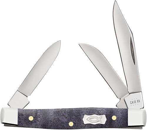 Case XX WR - Cuchillo de bolsillo pequeño STOCKMAN - ARCE Rizado morado liso, artículo 80547, longitud cerrada 2 58 pulgadas (7333 SS)