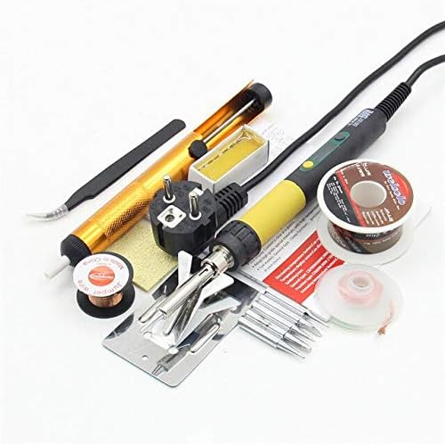 Soldering CXG DS110T electric soldering iron 220V 110W rework soldering station welding tools temperature adjust soldering iron 900M tips - (Power: 110V US, Color: 3 Package)