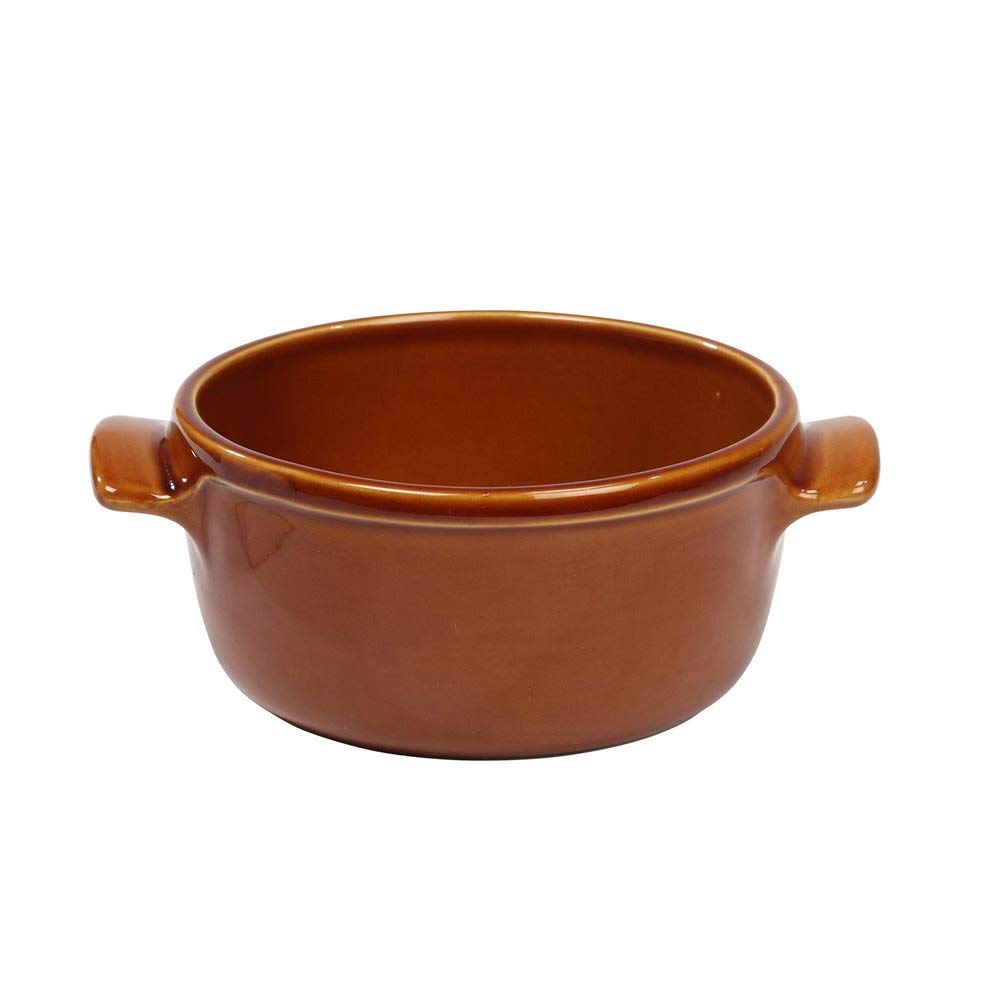 Terrine ronde 16 cm céramique Emile Henry marron Miel EXCLU - EMILE HENRY