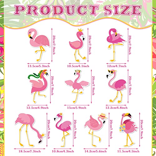 10 imanes decorativos flamenco para refrigerador miniatura 2